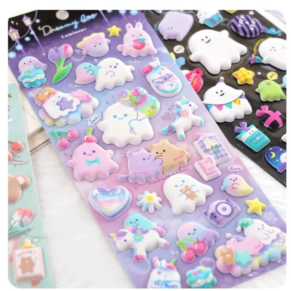 3D Puffy Foam Stickers: Unicorn, Teddy Bear, and More (Pack of 4) - Image 7
