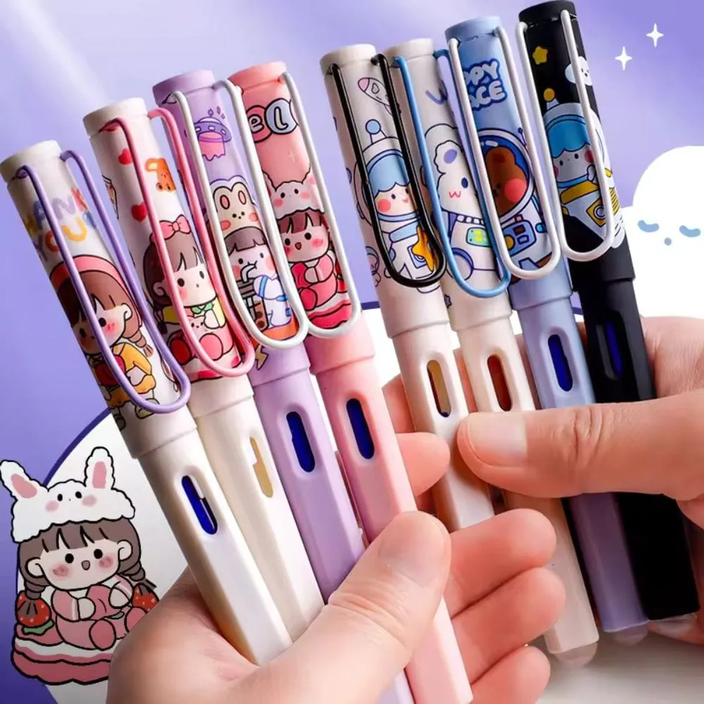 Kawaii Fountain Pen Set With Polisher: Smooth Writing Experience - Image 2