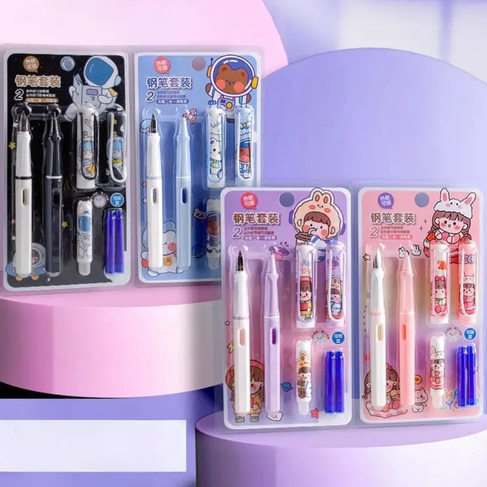 Kawaii Fountain Pen Set With Polisher: Smooth Writing Experience - Image 4