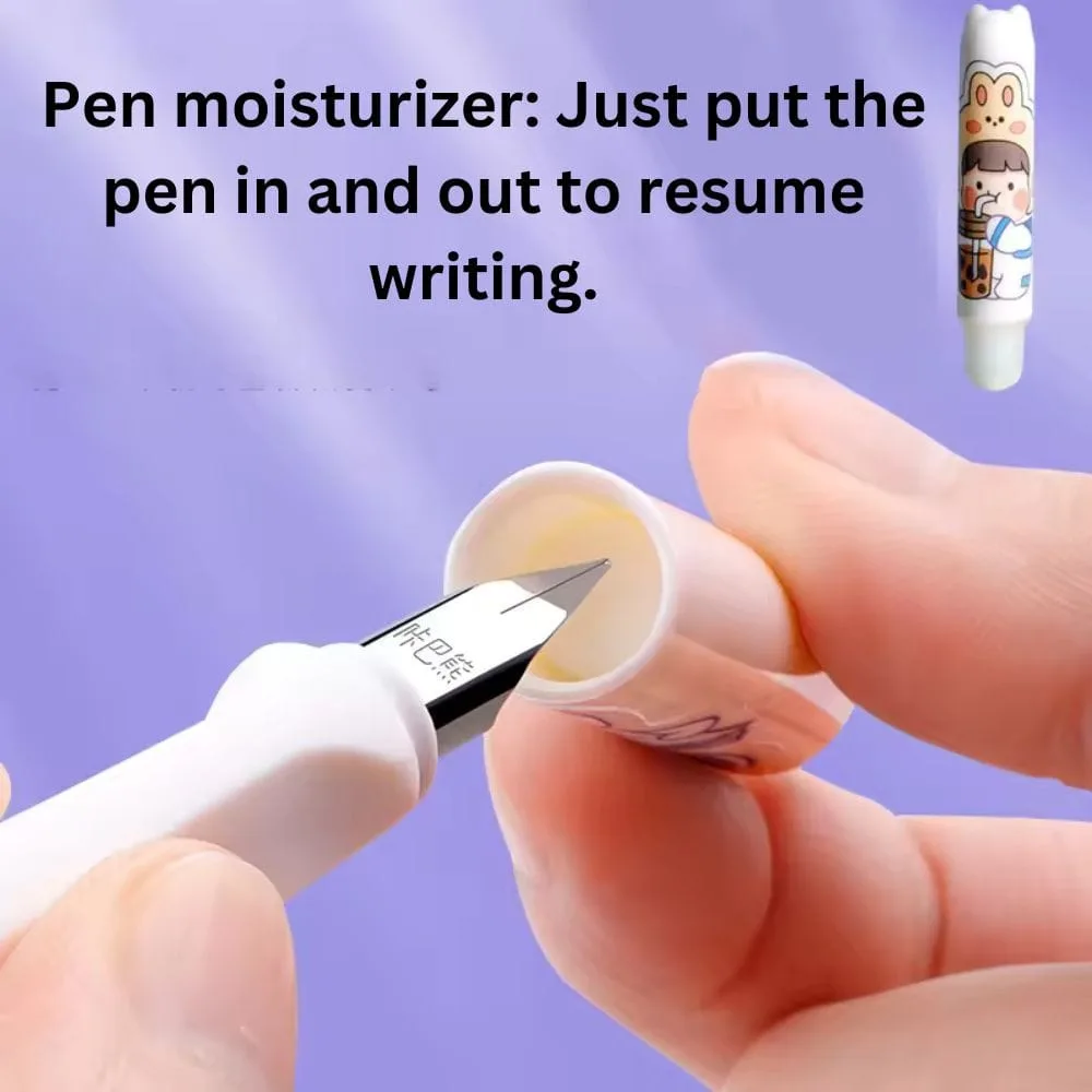 Kawaii Fountain Pen Set With Polisher: Smooth Writing Experience - Image 3
