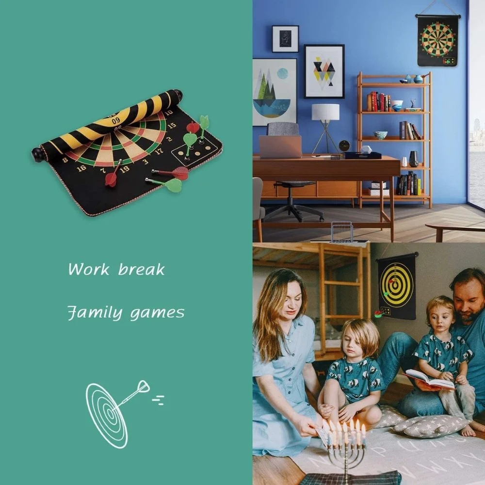 Magnetic Dart Board Game for Kids | Double Sided Safe Dart Board | 12 / 15 / 17 Inch Options | Age 5+ - Image 9