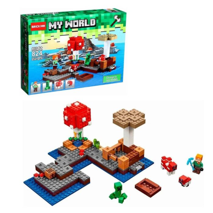 Minecraft Building Bricks: 252 Pieces, High-Quality, and Durable