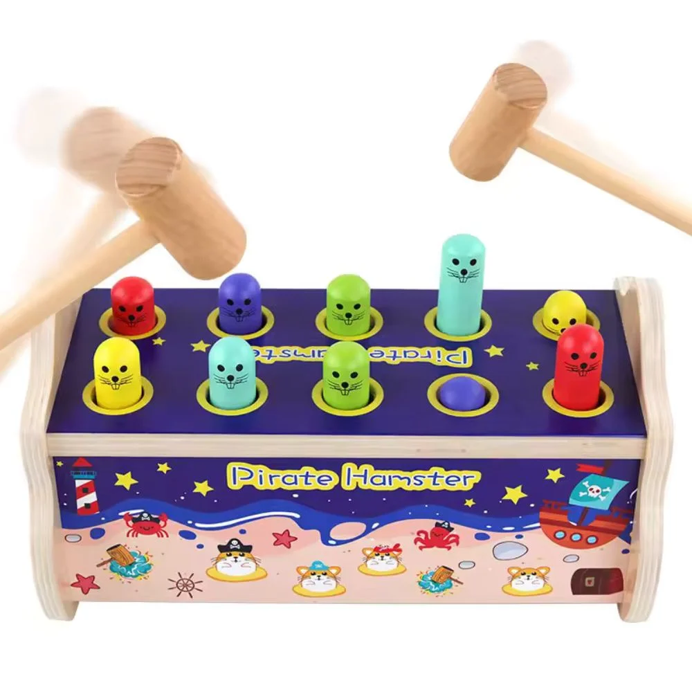 Wooden Pounding Bench Hammering Toy For Toddlers - Image 7
