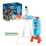 Space Rocket Shape Projection Light with 18 Drawing Pattern