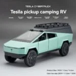 Diecast 1:24 Scale Tesla Cybertruck Camper Van Car - Image 6