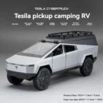Diecast 1:24 Scale Tesla Cybertruck Camper Van Car - Image 8