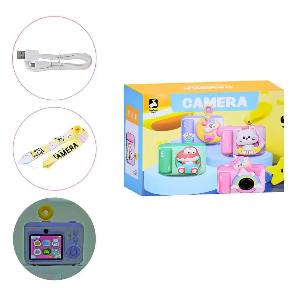 Unicorn Kids Camera With Tripod: 1080p Video, 48MP Photos, MP3 & Games (Age 6+) - Image 3