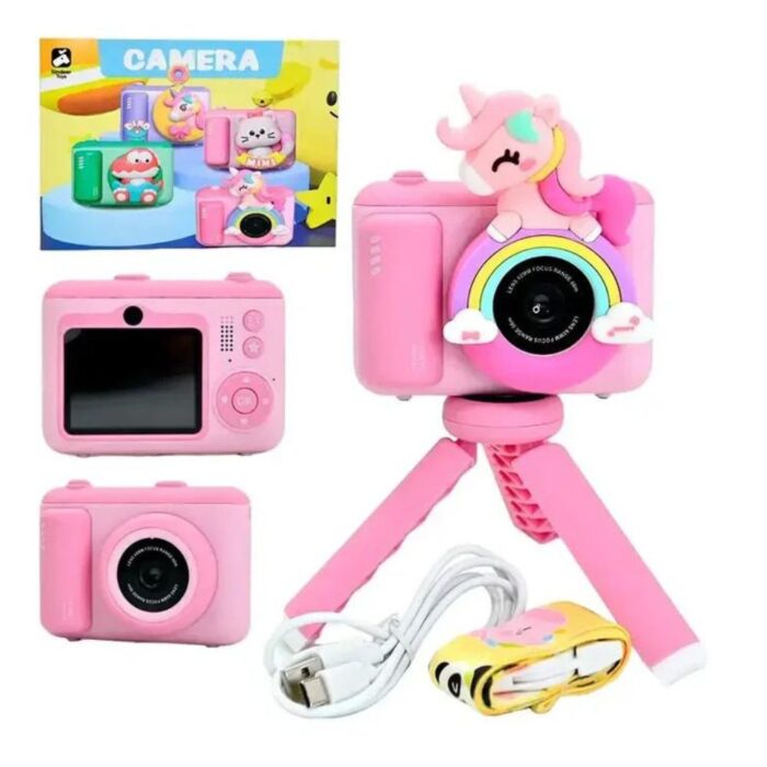 Unicorn Kids Camera With Tripod: Capture Magical Moments