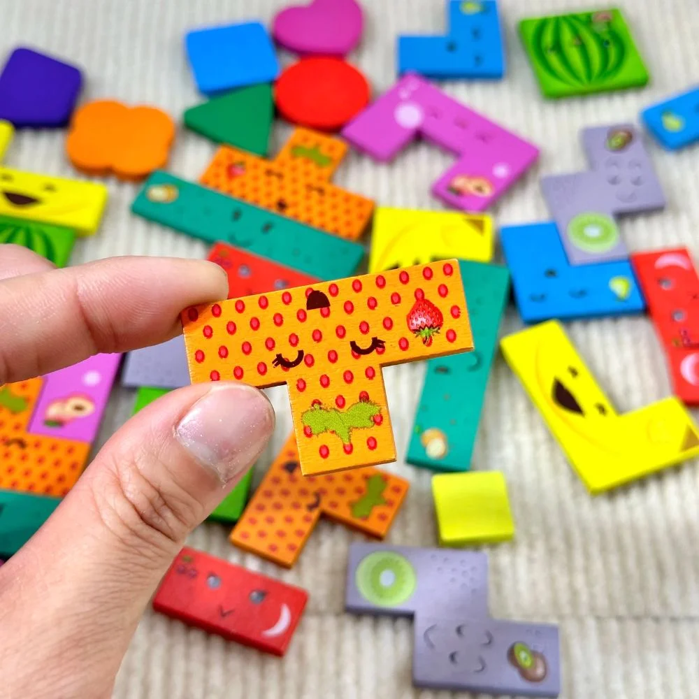 3-in-1 Wooden Montessori Puzzle Baby Toddler Toys - Image 10