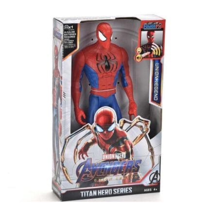 Spiderman Action Figure with Lights and Music- Spidy (Blue)