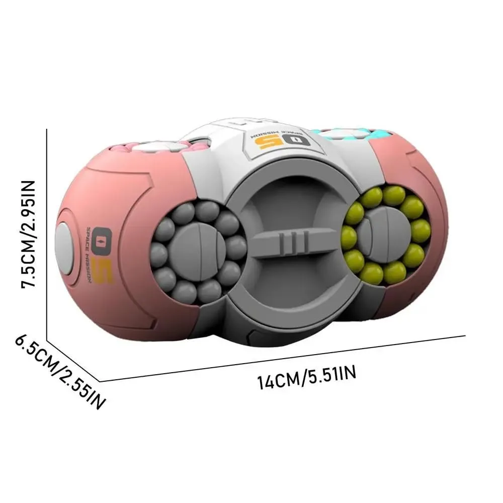 UFO 8 Sided Rotating Magic Beans Cube Fidget Toy (Age 3+) - Image 2