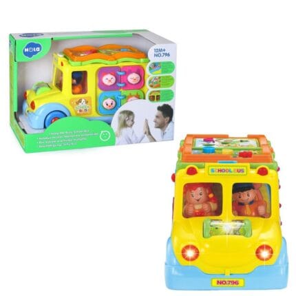 Hola Keep Me Busy School Bus Toy: Interactive Fun for Toddlers