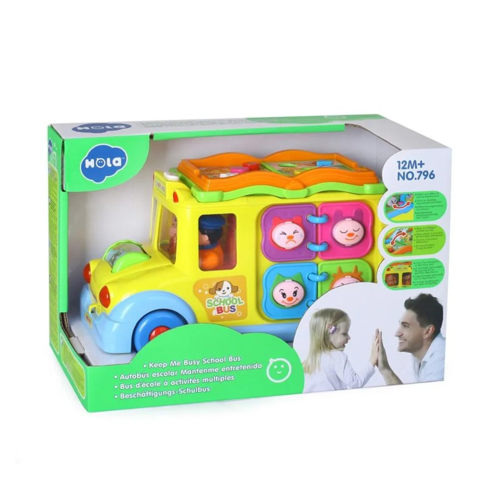 Hola Keep Me Busy School Bus: Interactive Toy for Toddlers - Image 8