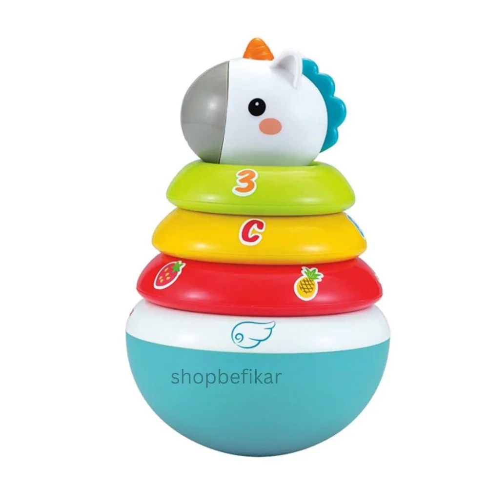 Montessori-Inspired: Roly Poly Unicorn Toy for Early Learning (Age 3M+) - Image 3