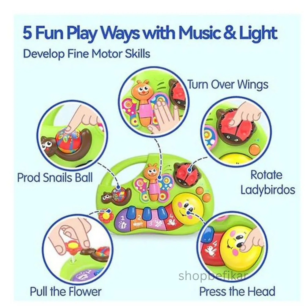 Hola Smiley Face Fun Keyboard for Toddler (Age 6M+) - Image 5