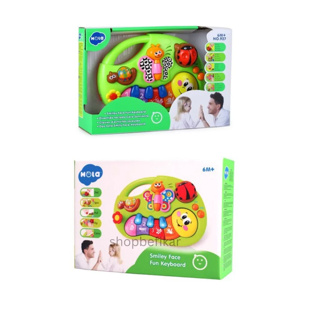 Hola Smiley Face Fun Keyboard for Toddler (Age 6M+) - Image 3