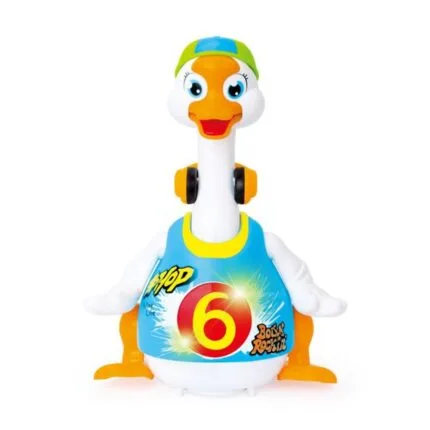 Dance and Learn: Swing Goose Musical Toy for Toddlers blue colour