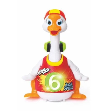 Dance and Learn: Swing Goose Musical Toy for Toddlers red colour