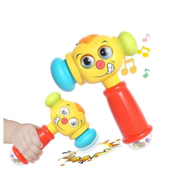 Hola: 2-in-1 Baby Pounding Hammer Toy with Lights & Music