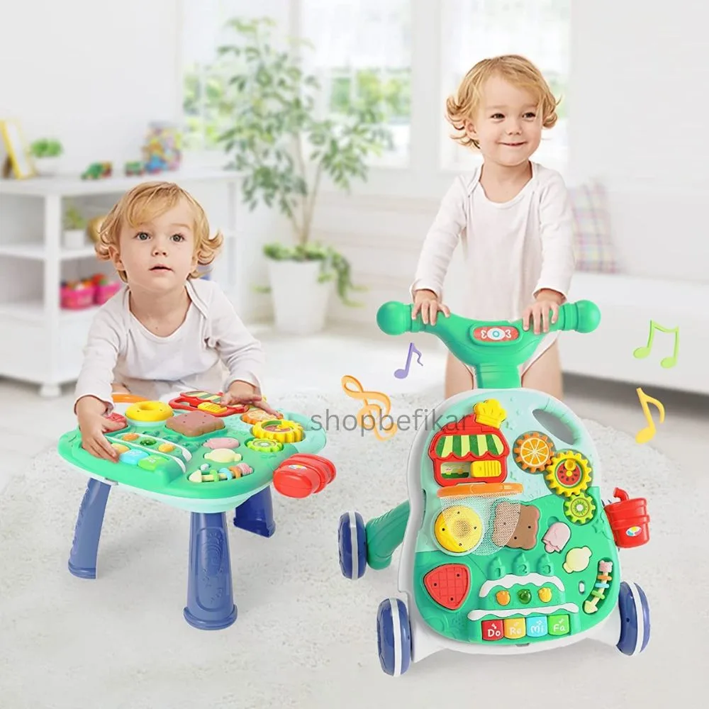 Shopbefikar 2-in-1 Walker & Activity Table: A Toddler's Essential (Age 12M+) - Image 6