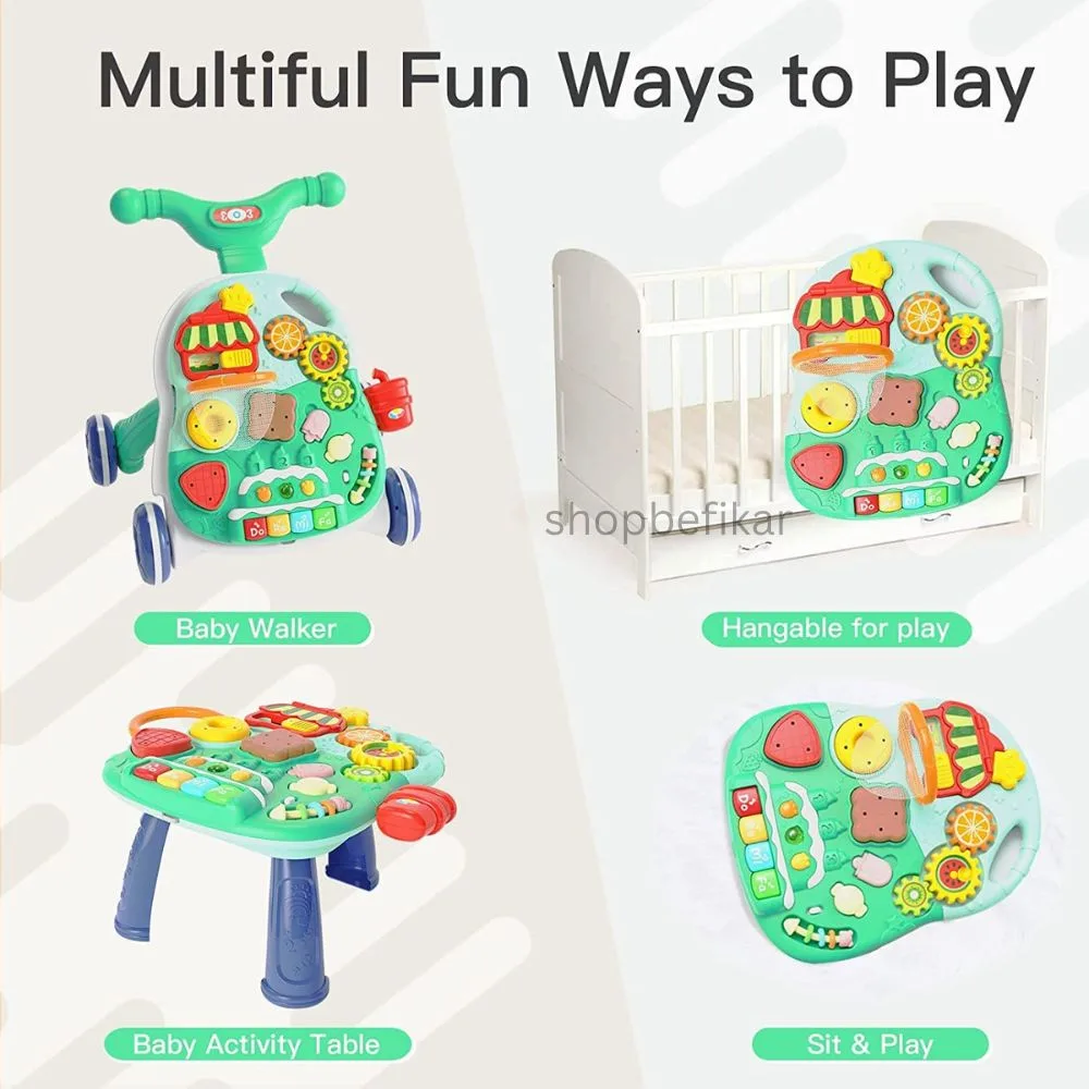 Shopbefikar 2-in-1 Walker & Activity Table: A Toddler's Essential (Age 12M+) - Image 5