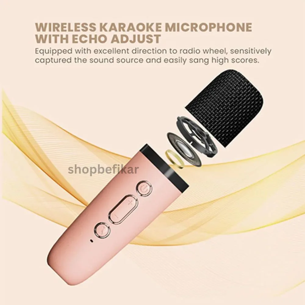 Portable Bluetooth Karaoke Speaker with Dynamic Lights - Image 2