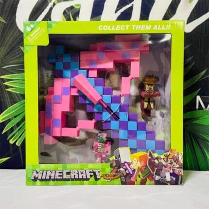 Minecraft Toy Crossbow: Ejectable Darts, 2 Dolls