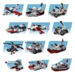 13-in-1 Military Battleship Building Blocks Set (Age 6+) - Image 7