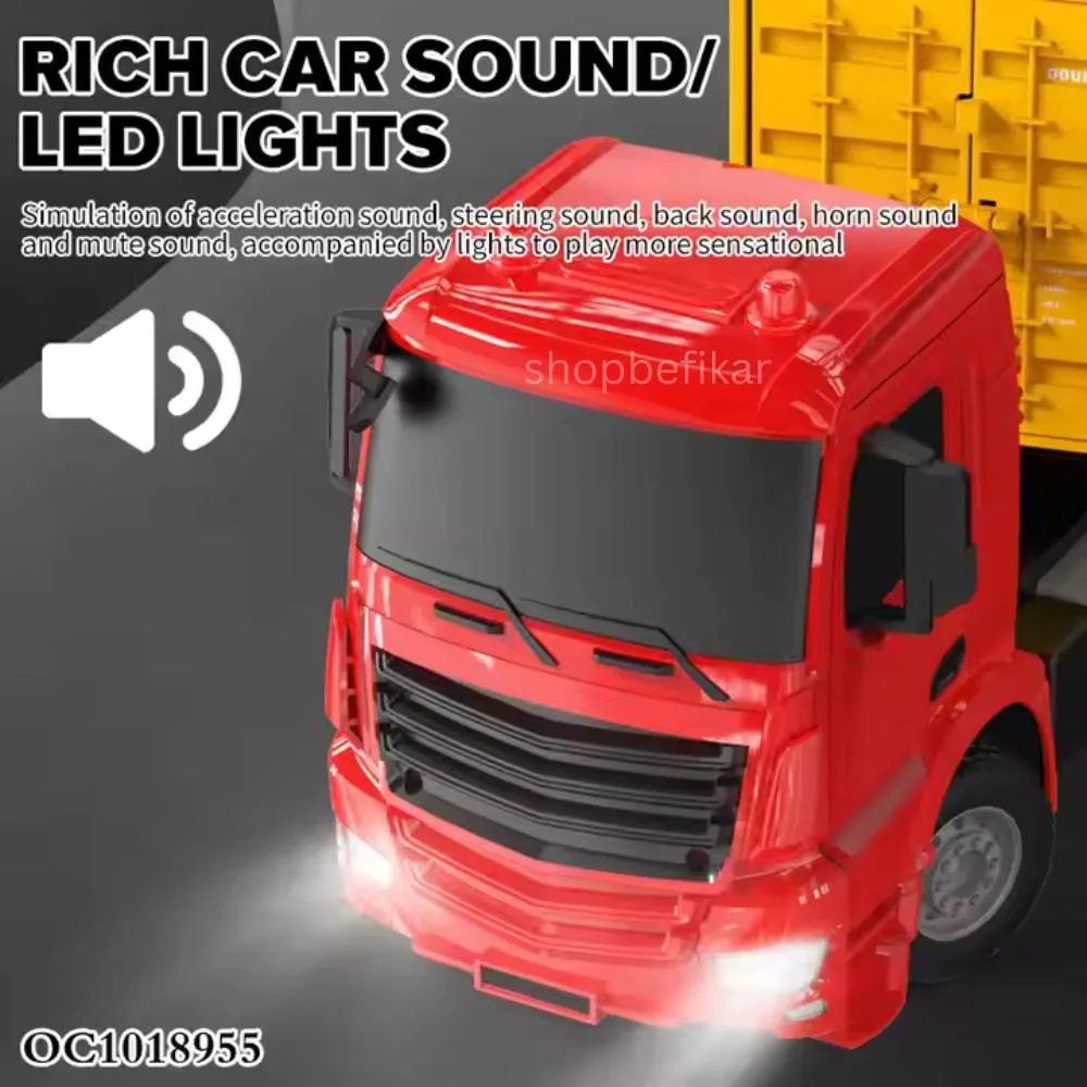 Mercedes Benz Crocs Container Truck – 1:26 Scale RC | 2.4GHz Remote Control | Lights & Sound | Ages 6+ - Image 8
