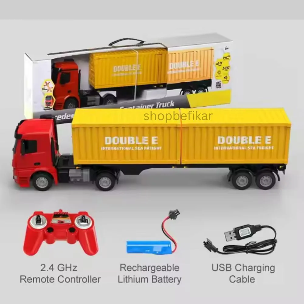 Mercedes Benz Crocs Container Truck – 1:26 Scale RC | 2.4GHz Remote Control | Lights & Sound | Ages 6+ - Image 6