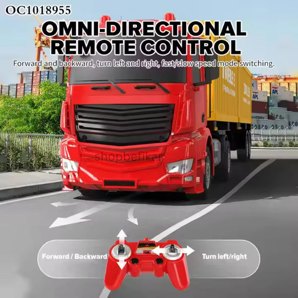 Mercedes Benz Crocs Container Truck – 1:26 Scale RC | 2.4GHz Remote Control | Lights & Sound | Ages 6+ - Image 5