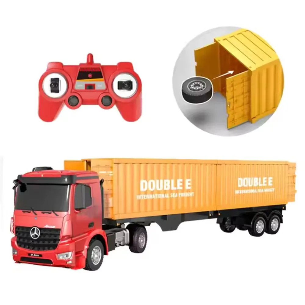 rc container truck -7 Shopbefikar Mercedes Benz Crocs Container Truck – 1:26 Scale RC with Lights & Sound