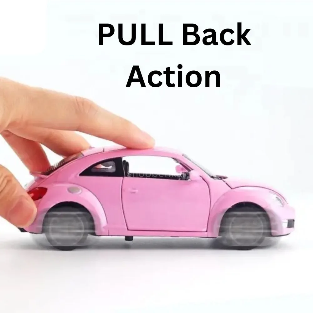 1:32 Diecast Volkswagen Beetle Toy Car - Sound, Light, & Opening Doors - Image 6