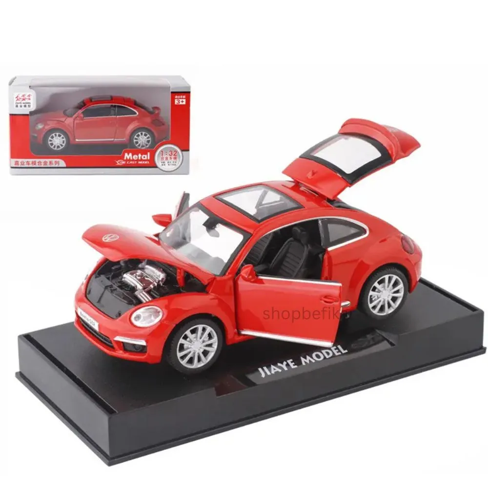 Shopbefikar 1:32 Volkswagen Beetle Diecast Car - Sound & Light, Opening Doors, red colour
