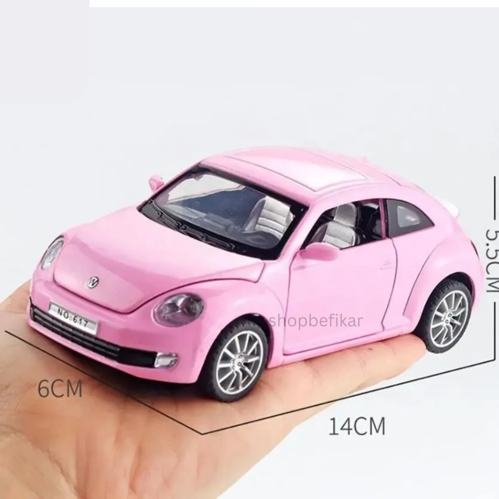 1:32 Diecast Volkswagen Beetle Toy Car - Sound, Light, & Opening Doors - Image 5