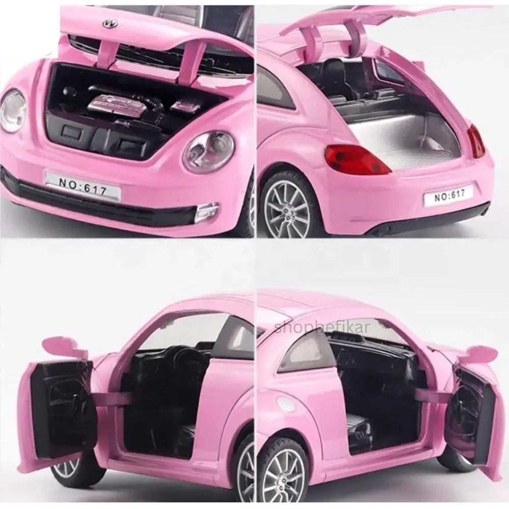 1:32 Diecast Volkswagen Beetle Toy Car - Sound, Light, & Opening Doors - Image 4
