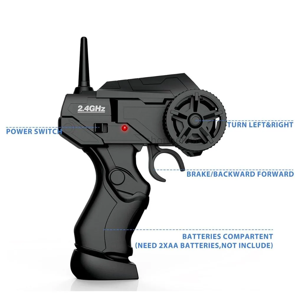 Shopbefikar 1:24 High-Speed Drift RC Car – 4WD, LED Lights & Interchangeable Tires | Ages 6+ - Image 3
