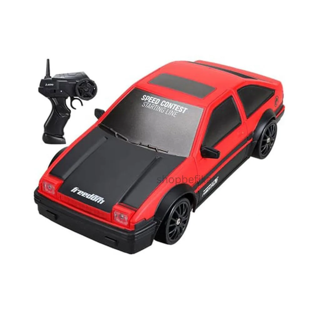 drift rc car mini 124 -6 Shopbefikar RC Car: High-Speed Drifting Fun - 4WD, 2.4GHz, Lights, Interchangeable Tires
