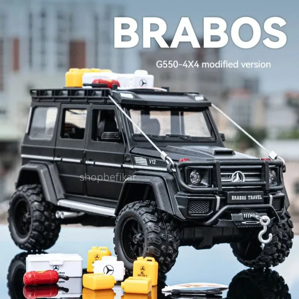1:24 Mercedes Brabus G550 Diecast Car - Sound & Light, Pull Back, Opening Doors - Image 7