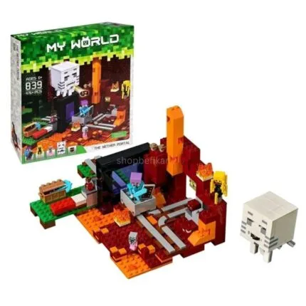 Shopbefikar My World Minecraft Building Blocks – 3 Models (476+ to 557+ Pcs) | LEGO-Compatible | Ages 6+