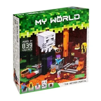 My World Nether Portal 476 PCS Building Blocks | Kids & Adults Creative Toy | Shopbefikar
