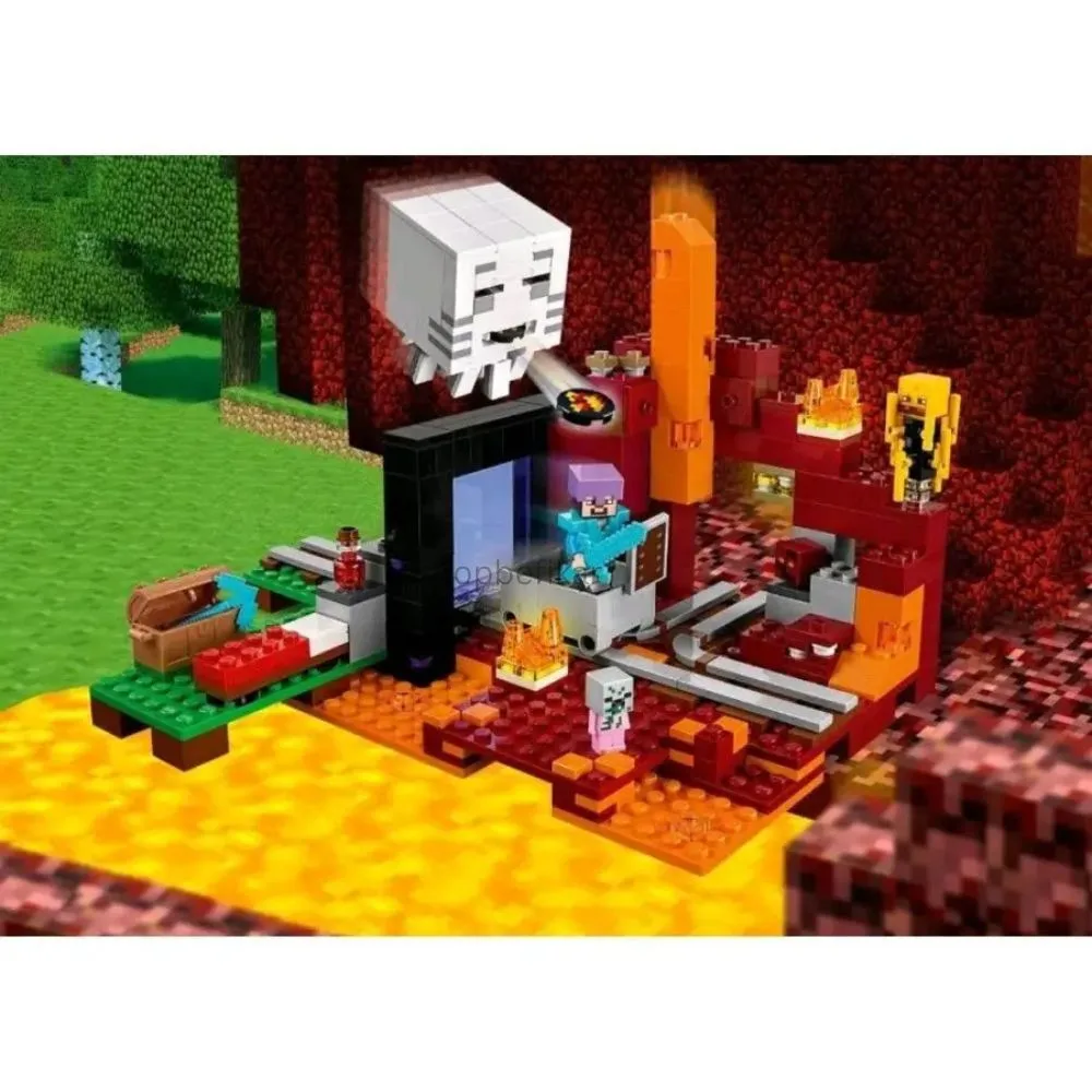 My World Nether Portal – 476 PCS Building Set | Creative Construction Toy for Kids & Adults | Age 8+ - Image 2