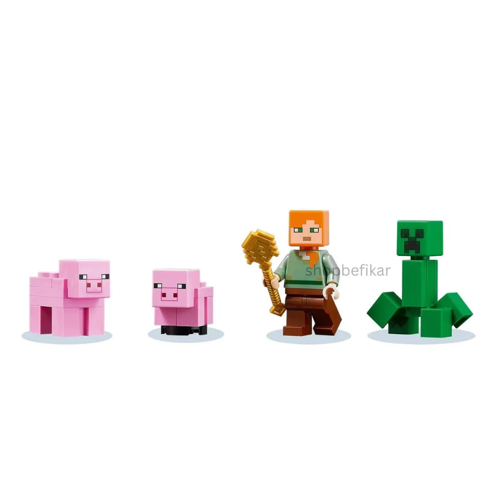 My World 841 The Pig House Building Blocks | Pixel World Construction Set | 492 PCS | Age 6+ - Image 3