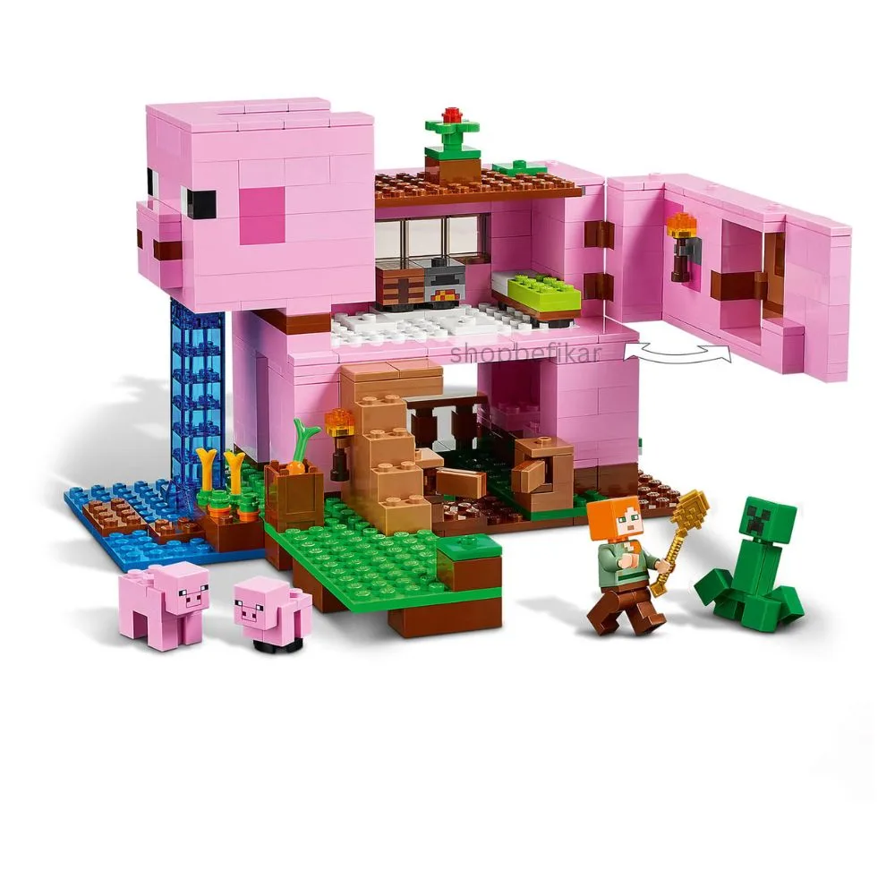My World 841 The Pig House Building Blocks | Pixel World Construction Set | 492 PCS | Age 6+ - Image 2