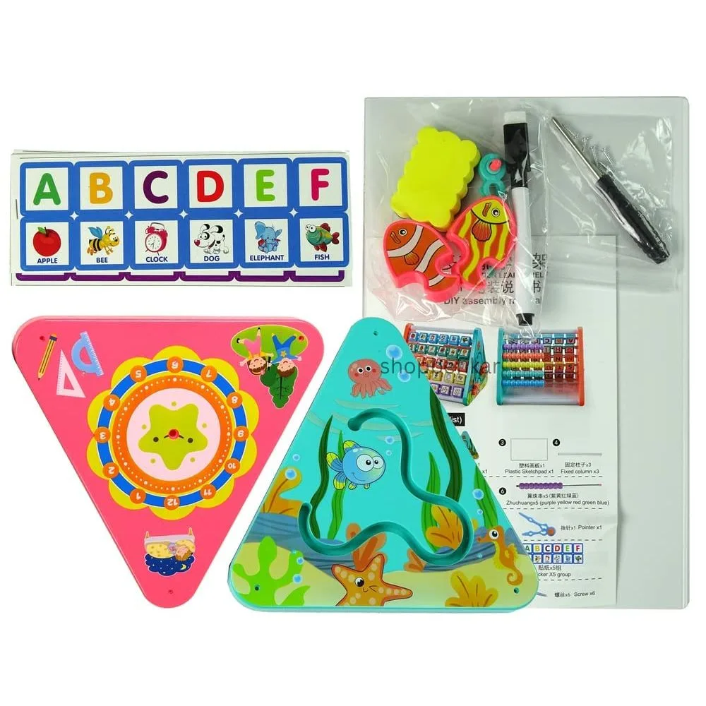 5-in-1 Multifunctional Activity Triangle Learning Toy – ABC, Number, and Montessori Learning for Kids (Ages 2-4) - Image 2