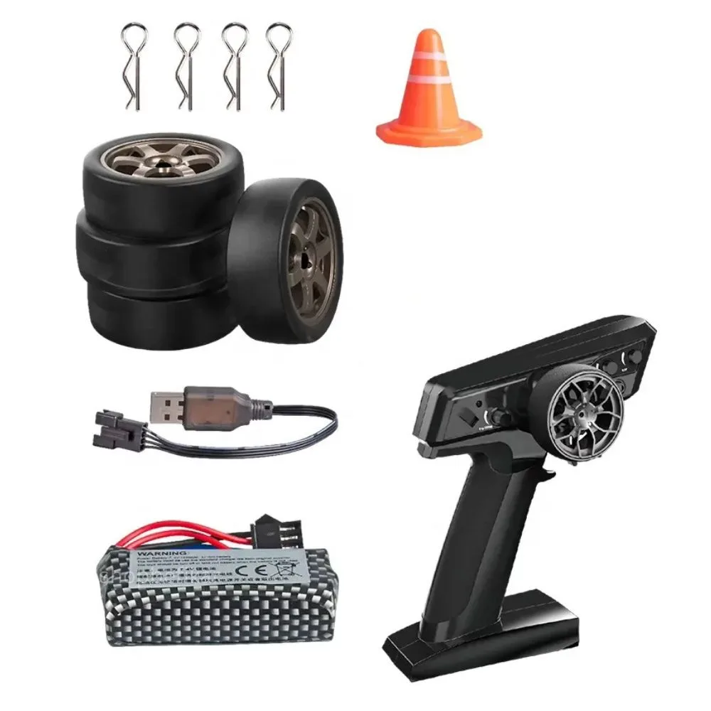 High-Speed Drift Remote Control Car – 30 km/h, LED Lights, 2.4G | 1:16 - Image 2