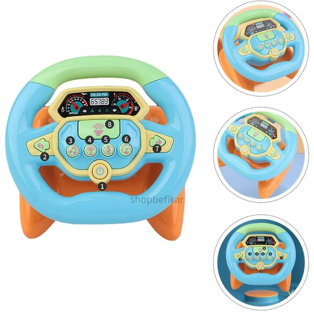 Simulation Steering Wheel Toy – Fake Driving Controller for Kids | Pretend Play Car Toy - Image 8