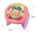 Simulation Steering Wheel Toy – Fake Driving Controller for Kids | Pretend Play Car Toy - Image 4