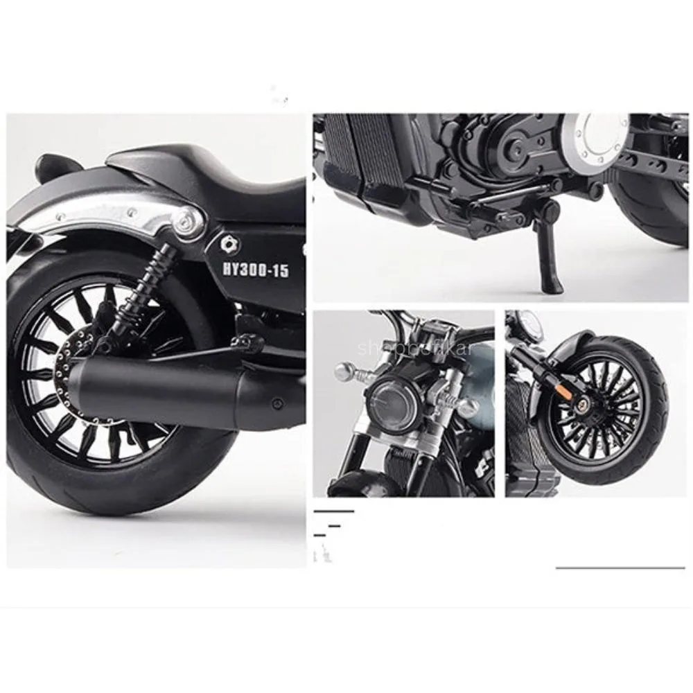 Benda Chinchilla HY300 1:12 Scale Diecast Bike Model – Metal Build & LED Headlight - Image 8