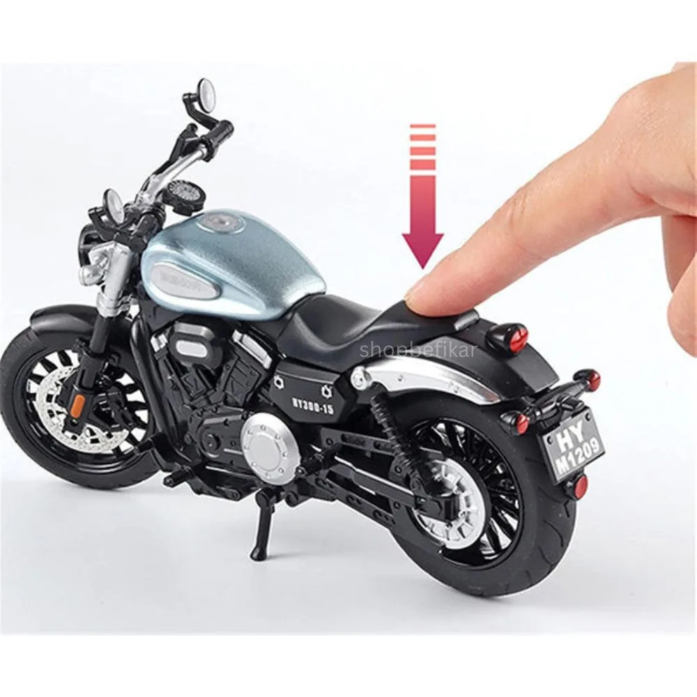Benda Chinchilla HY300 1:12 Scale Diecast Bike Model – Metal Build & LED Headlight - Image 7